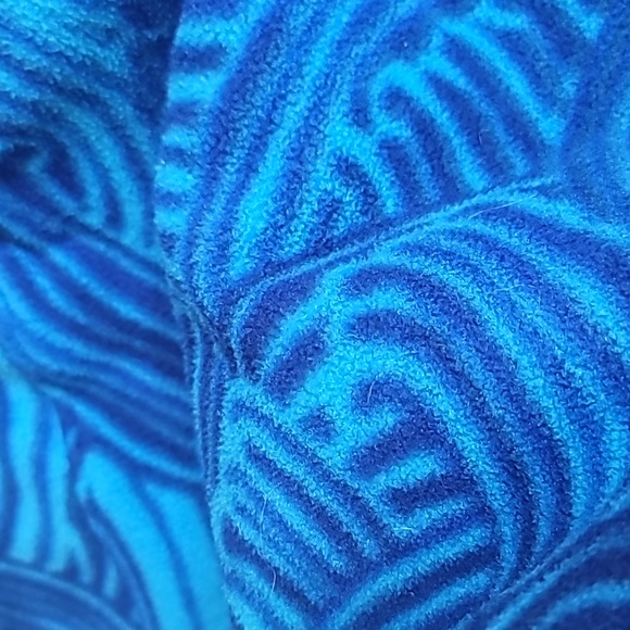 🌊 Patagonia Wave Print Synchilla Snap-T pullover fleece kids size L 12 - Picture 9 of 10